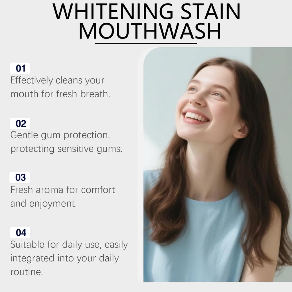 Peach Mouthwash Smooth Gentle Fresh Breath Daily Oral Care Long Lasting 237ml