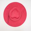 New love top suede top hat hemmed jazz hat wide brim fashion light board peach heart hat