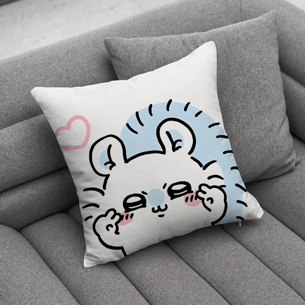 

C-ChiikawaES-S Momonga Pillow Case Soft Cushion Cases for Farmhouse Sofa Decor Home Decorations and Protectorz,(3) 66x66cm