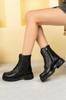 Women Modern Stylish Fashion Genuine Leather Genuine Leather Women Casual Combat Boots