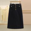 Wei Mei Korean Style High-Waisted Slimming Over-the-Knee Midi Skirt - Autumn Collection