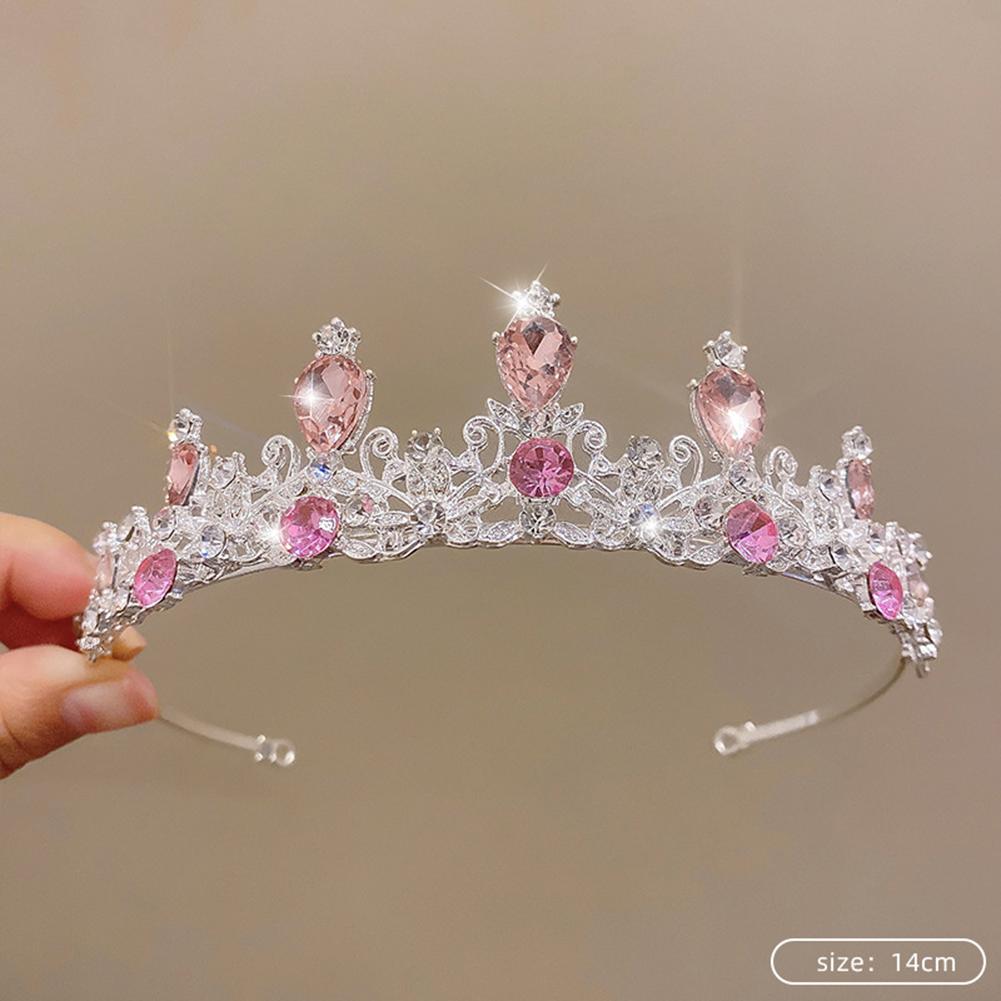 Moderna Para Tiara Adornada con Cristales Perfecta para Ocasiones Especiales
