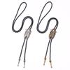Bolo Tie for Men Western Cowboy Style Necktie with Carved Cicada Buckle Decorations Costume Accessories