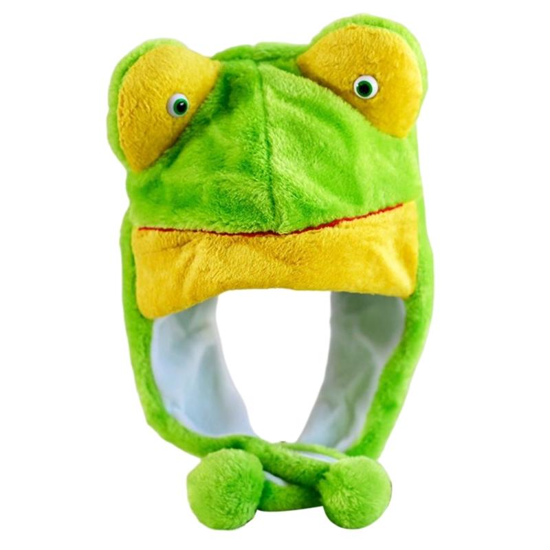 Kids Animal Hat Bomber Hat Trapper Hat Animal Earflap Hat Drama Props For Kid Rabbit Pig Raccoon Rooster Frog
