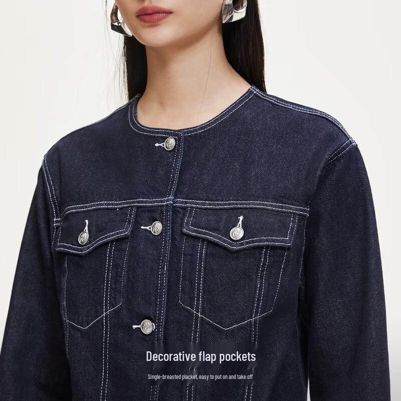 Veromoda Retro Washed Denim Short Jacket