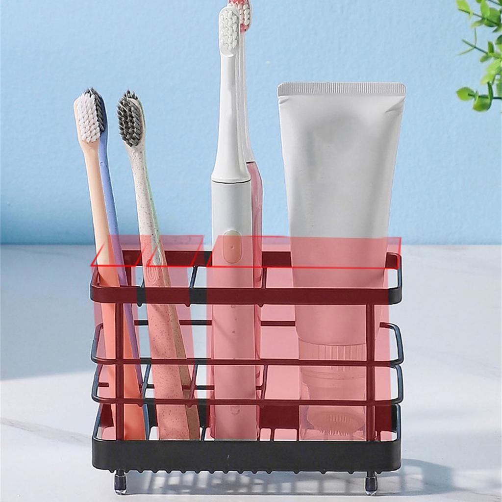 Toothbrush Holder,Carbon Steel Bathroom Toothbrush Toothpaste Holders Rack for Electric Toothbrush,Makeup Brush Cleanser