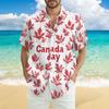 Men's Casual Casual Independence Day Print Short-sleeved Shirt