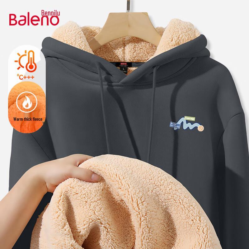 

Baleno Men s 450G Heavyweight Fleece-Lined Hooded Sweatshirt 3XL