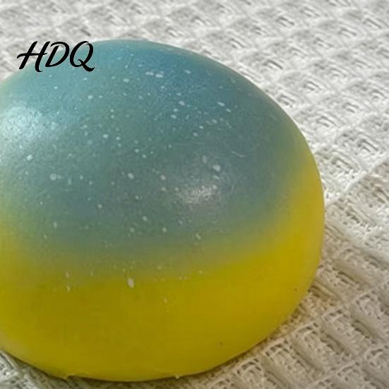 Eye-Catching Stress Ball Colorful Steamed Bun Slow-Rising Squeeze Toy Soft PU Fidget for Relief Cute Office Decompression Gadget Kids Adults