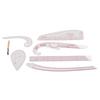 6PCS Tailor Rulers PVC Plastic Curve Pattern Clothing Making Ruler Sewing Cutting Ruler Set with