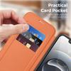 Portefeuille de luxe en cuir PU à rabat Étui magnétique pour iPhone 17 16 15 14 13 12 Pro Max 17E 16E Portefeuille porte-cartes à chargement sans fil