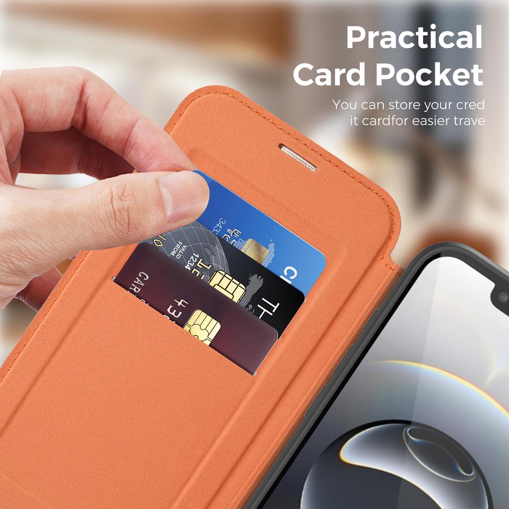 Portefeuille de luxe en cuir PU à rabat Étui magnétique pour iPhone 17 16 15 14 13 12 Pro Max 17E 16E Portefeuille porte-cartes à chargement sans fil