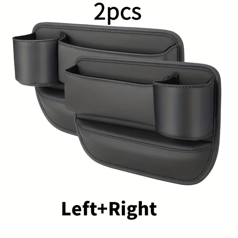 

2pcs Main and Secondary Pair Universal Car Seat Gap Organizer, Multi-functional Storage Box with Cup and Mobile Phone Holder, Car Interior Accessories 2pcs чёрный