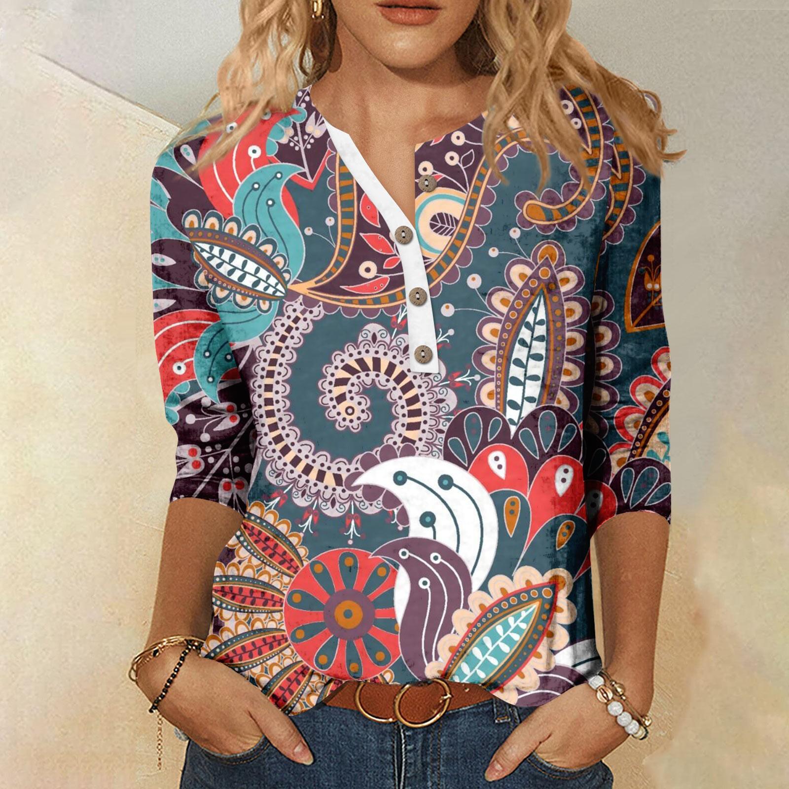 

Женская мода День святого Валентина Печатный длинный рукав свободный круглый вырез толстовка Топ осень XL винный