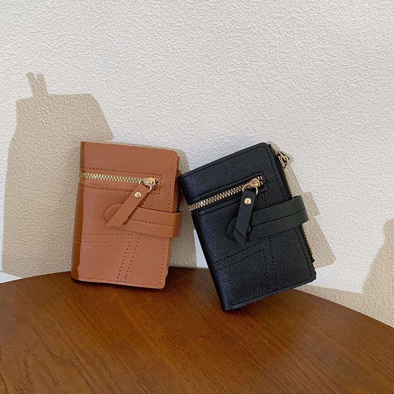 Women's wallet ins women's small wallet women's high-end short wallet multi-functional change bag