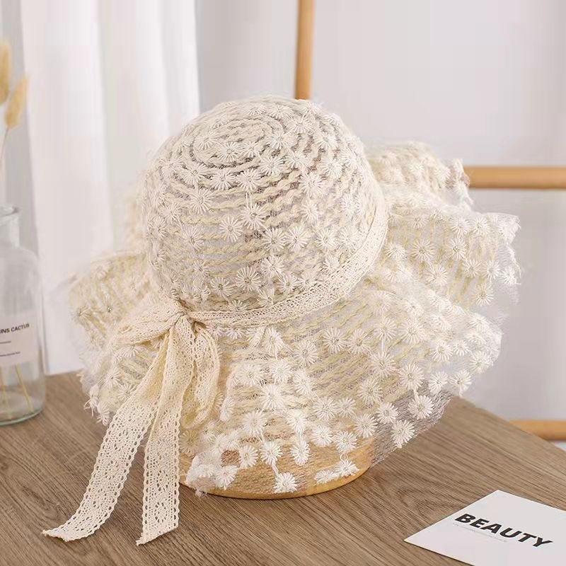 Girl's Hat Summer Thin Fisherman's Hat Cute Sunscreen Breathable Children's Sunscreen