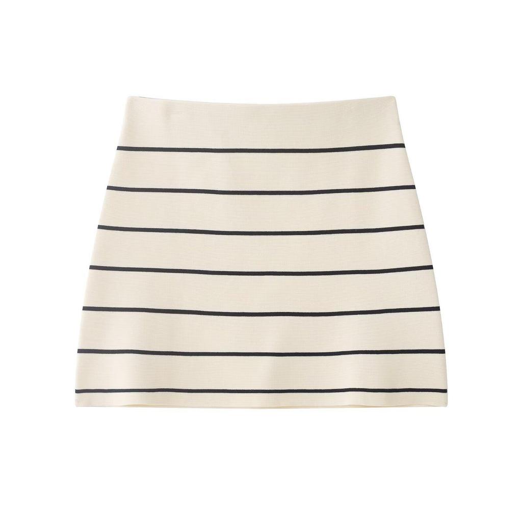 European Style Striped Knitwear for Women - Spring 2026, Short Sleeves