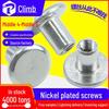 Nickel-Plated Carbon Steel Mother-and-Child Screws and Locking Nuts 4MM/5MM