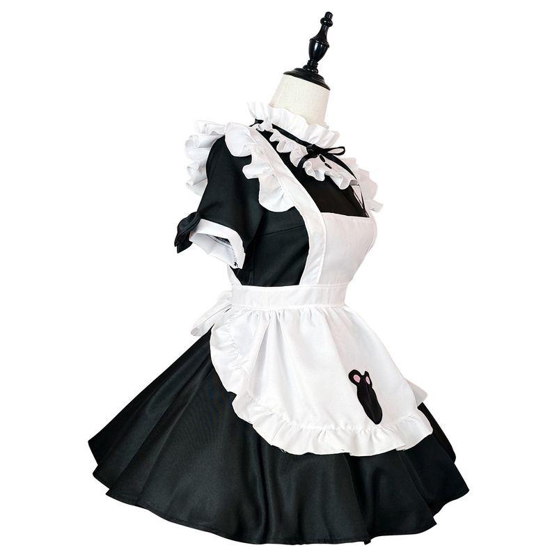 Bear Maid Costume Cosplay Maid Restaurant Maid Anime Performance Costume Cute Lolita Black and White Maid