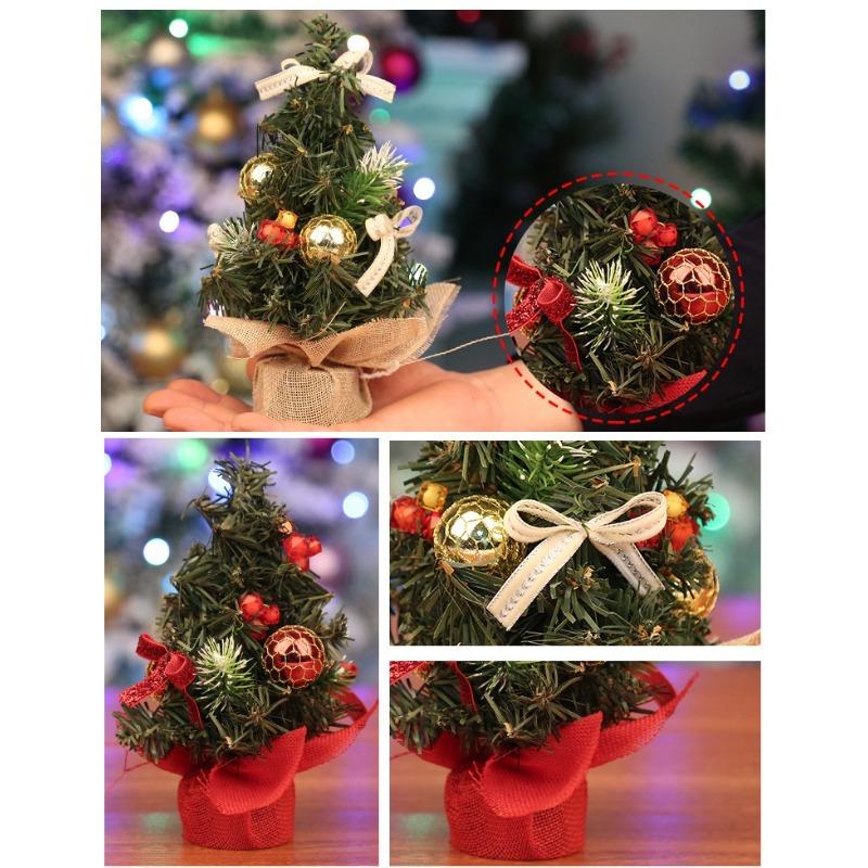 Christmas Decorations 20cm Mini Christmas Tree Shopping Showcase Desktop Ornament Small Gift Christmas Tree