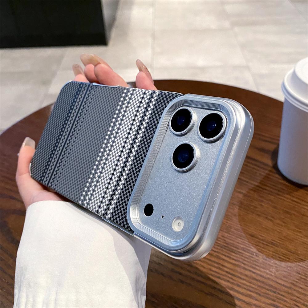 Carbon Fiber Relief Texture Phone Case For iPhone 17 13 14 15 Pro 16 17 Pro Max Air Matte Shockproof TPU Soft Back Cover