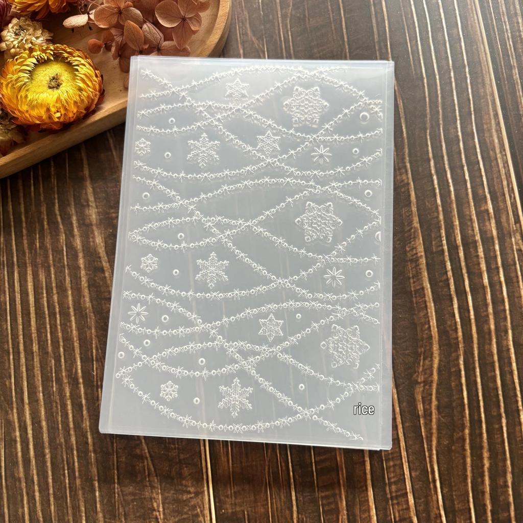 3D Textured Plastic Embossing Mold - Concave-Convex Template for DIY Journal Embossing, Set of 39.