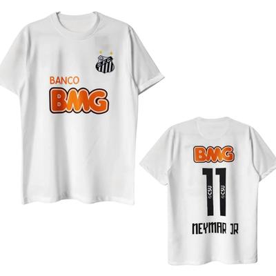 Vintage fotbalový dres rodiny Santosi Dětské 3D tištěné tričko Junior Neymar Fotbal Dospělý Krátký rukáv Pánské Dámské Tričko Top