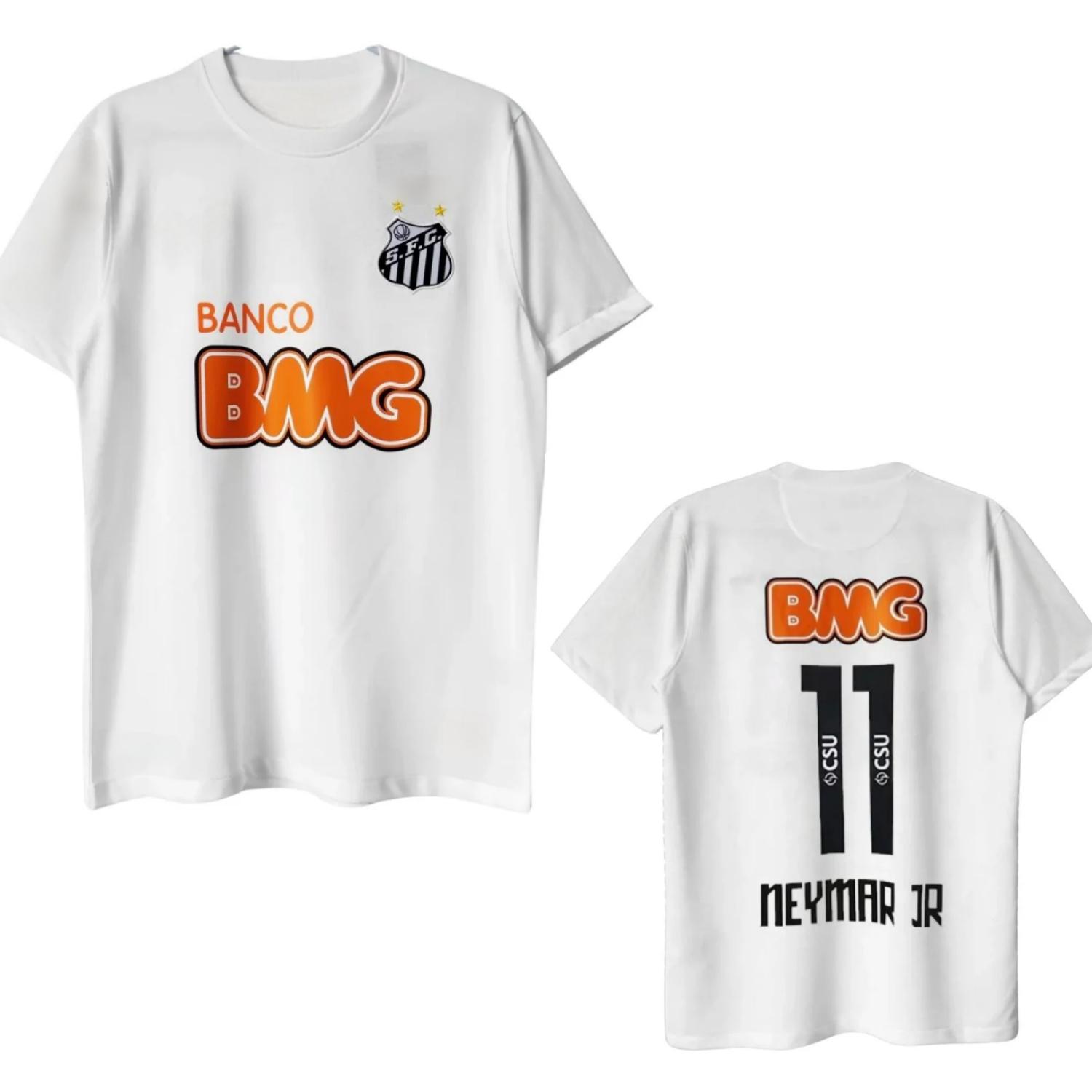 

Винтажная футбольная майка семьи Сантоси Детская футболка с 3D-принтом Юниор Неймар Футбол Взрослая с коротким рукавом Мужская Женская Футболка Топ M