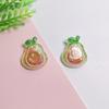 100Pcs Mixed Cartoon Glitter Watermelon Strawberry Cherry Flatback Resin Cabochon Scrapbooking for Phone Fruit Decoration DIY