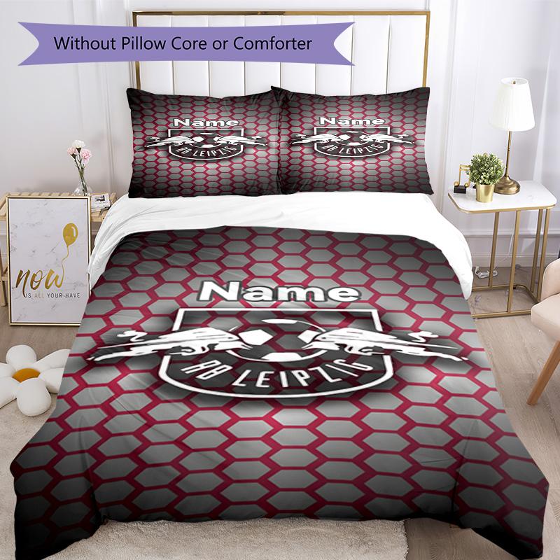Club Logo Customize Your Name Bedding Set Breathable Duvet Cover with Pillowcases Home Decoration Birthday Gift