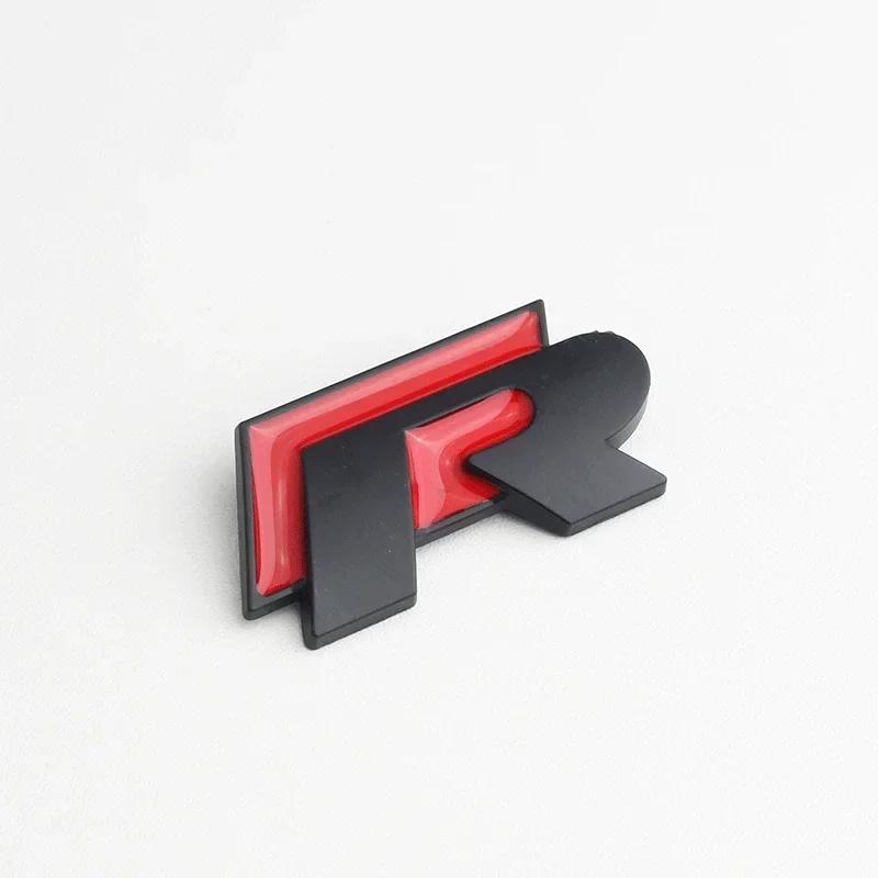 YKPSC1 VW 2026 Hot 3D Car Badge Decal Grill Side Rear Trunk Emblem Sticker for Volkswagen Rline R Logo Polo Passat B5 B6 B7 Golf Jetta