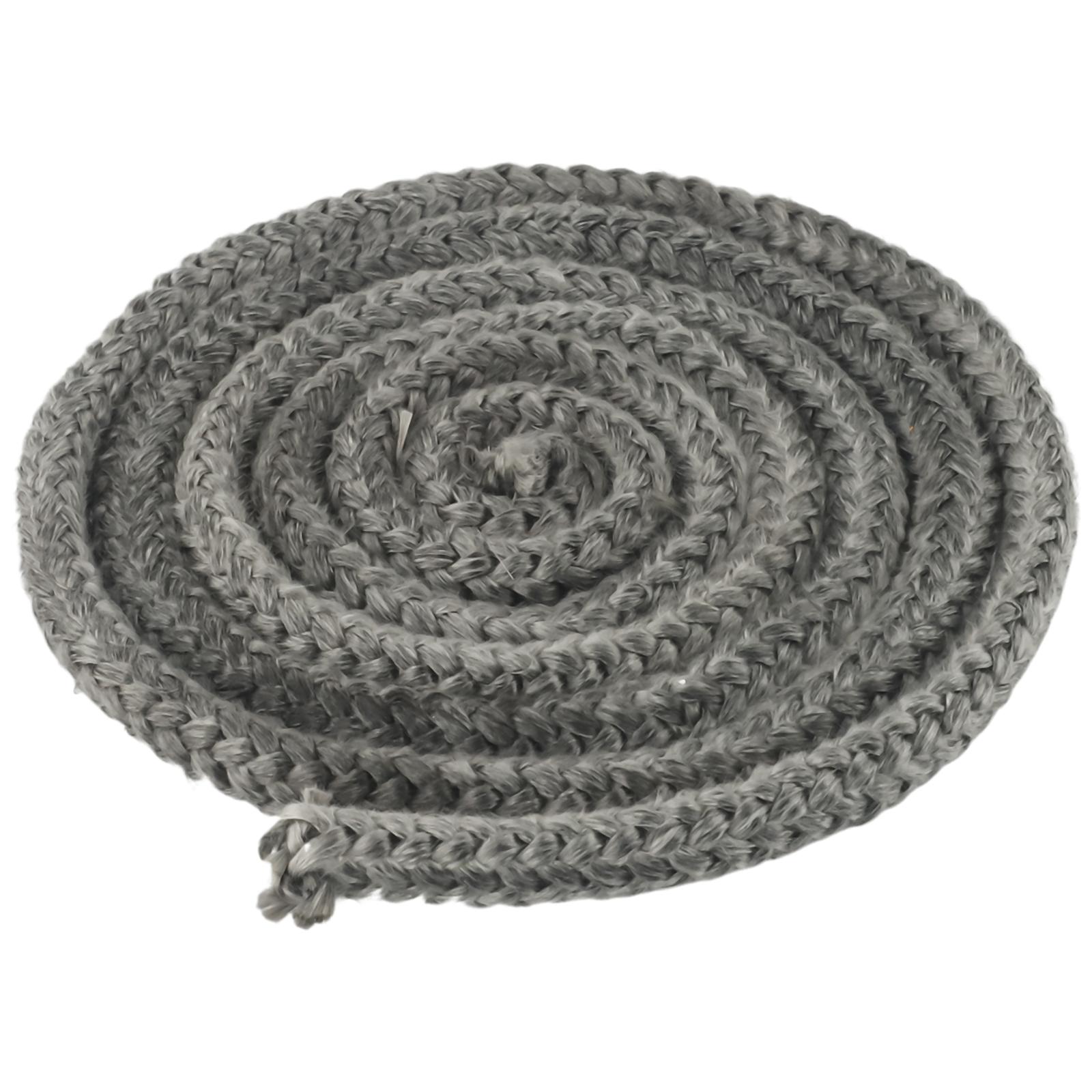 Стекловолоконный шнур-уплотнитель для котла, промышленной печи 118 дюймов / 3 метра Эластичный 78 дюймов / 2 метра Черный Эластичный Высокое Качество