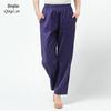 Women's High-Waist Mulberry Silk Pants: Lightweight, Elastic, Casual Nine-Point Design for Middle-Aged & Elderly
