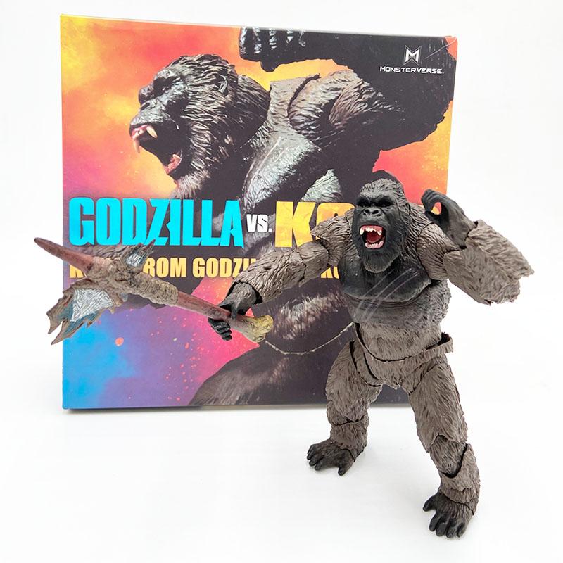 SHM 2024 Godzilla Moive Rise Of Empires Scar King VS King Kong PVC Action Figure Kids 20CM Kids Gift