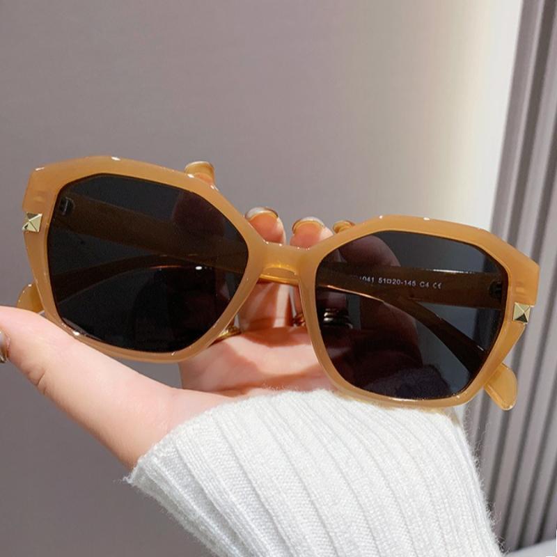 New Polygonal Polarized Sunglasses for Women Trendy Street Style High-End UV400 Shades Eyewear TR90 Frame Outdoor Travel Glasses