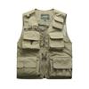 Plus Size Summer Men Hiking Multi Function Vest Outdoor Multi-pockets Climbing Trekking Sleeveless Fishing Jackets Quick Dry Breathable Mesh Vest