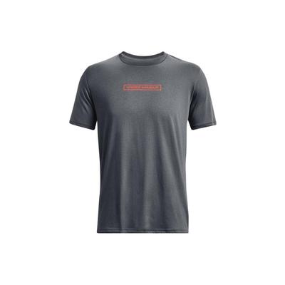 Back Print Crew Neck Outdoor Sports Short Sleeve T-Shirt Men Tops Gray 1377559-012