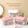 Frosted PU Large Capacity Transparent Travel Makeup and Toiletry Bag