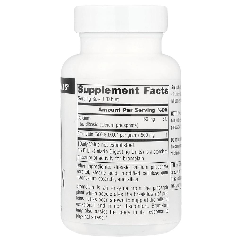 Bromelain 600Gdu/G, 120 tablets