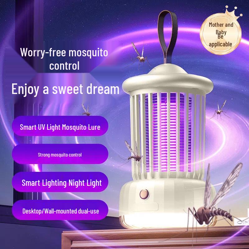 Silent, Safe, Radiation-Free Mosquito Killer Lamp: Ideal for Mothers & Babies, Efficient All-Night Protection for Home & Camping