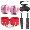Handcuffs For Sex Bdsm Toys Sex Bondage Exotic Accessories Adjustable PU Leather Plush Hand Cuffs Ankle Restraints Adult