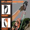 Hand Ascender High strength aluminum Alloy Climbing Ascender with Ergonomic Rubber Handle Strong Rappelling Gear Equipment for Rock Climbing Tree