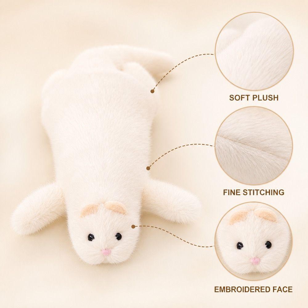 Soft Plush Stuffed Ferret Toy Cute Expression Plush Animal Pillow Ferret Plush Pillow  Long Body