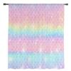 Mermaid Scales Ocean Rainbow Sheer Curtains for Bedroom Living Room Decoration Window Curtain Kitchen Tulle Voile Organza Drapes