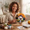 Needle Felting Kit for Beginners with Embroidery, Wool Supplies for DIY Home Decor
