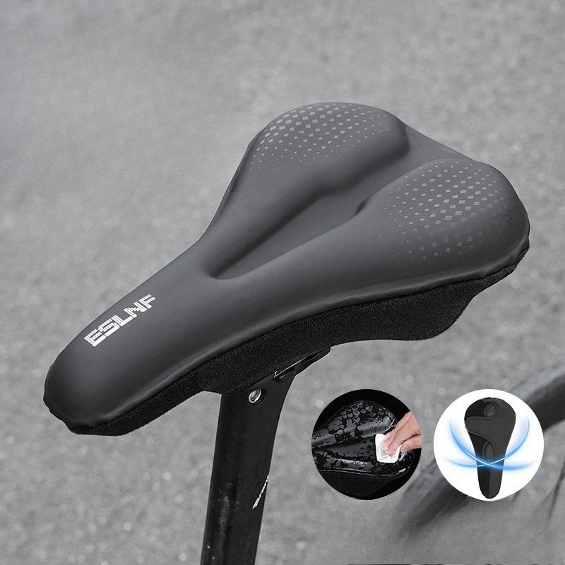 

Bicycle Seat Cover Road Bike Soft Fart Cover Silicone Shock Absorber Thickened Soft Comfortable Mountain Bike Seat Cover
