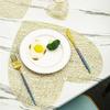 Placemats Set of 1/4Pc Light Luxury Placemat Table Mat Wide Application PVC Table Decor Round Protector Mat Heat Resistant Pad