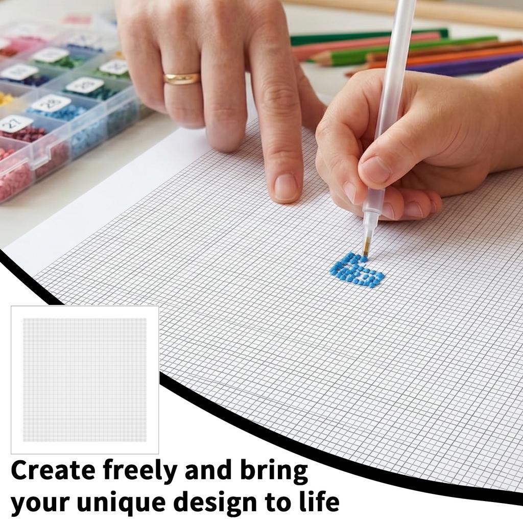 5 pcs DIY Diamond Painting Canvas for Beads Diamonds Embroidery Canvases for Customized Projects Adhesive Canvas Accessories