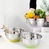 5pcs Mixing Bowls, Stainless Steel Nesting Bowls with Sealed Lids, Non-Slip Bottom, 1.5/2/2.5/3.5/4QT, Suitable for Food Storage