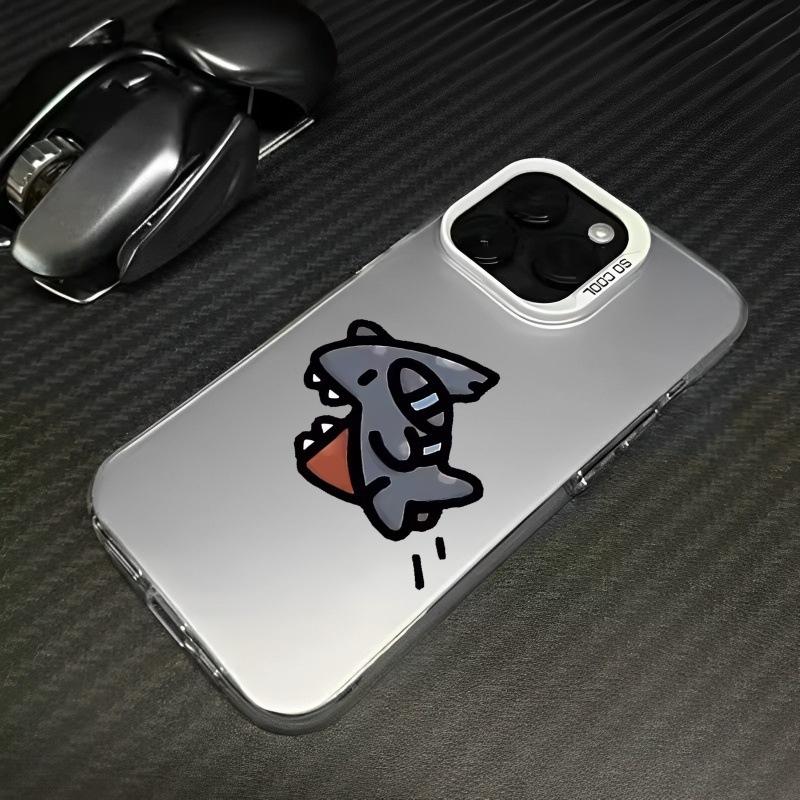 Shark phone case for iPhone 15, Pokémon iPhone 14 Pro Max, Frogger, Charizard 13, and Mi 12.
